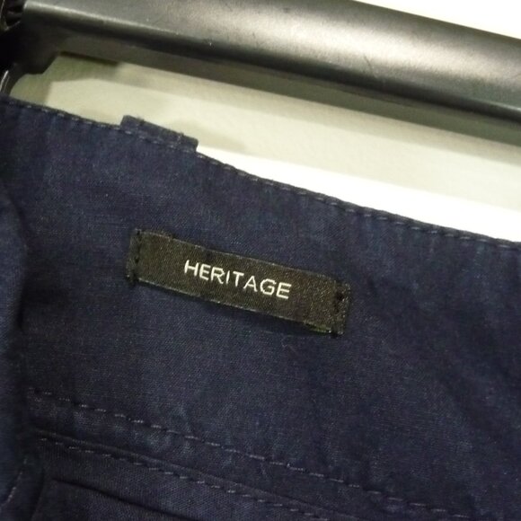 TALBOTS SIZE 8 WIDE LEG CROP CAPRIS NAVY BLUE - Picture 7 of 11